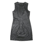 MARC O'POLO Womens Black Sleeveless Mini Dress Polyester Blend Smooth Finish Zip