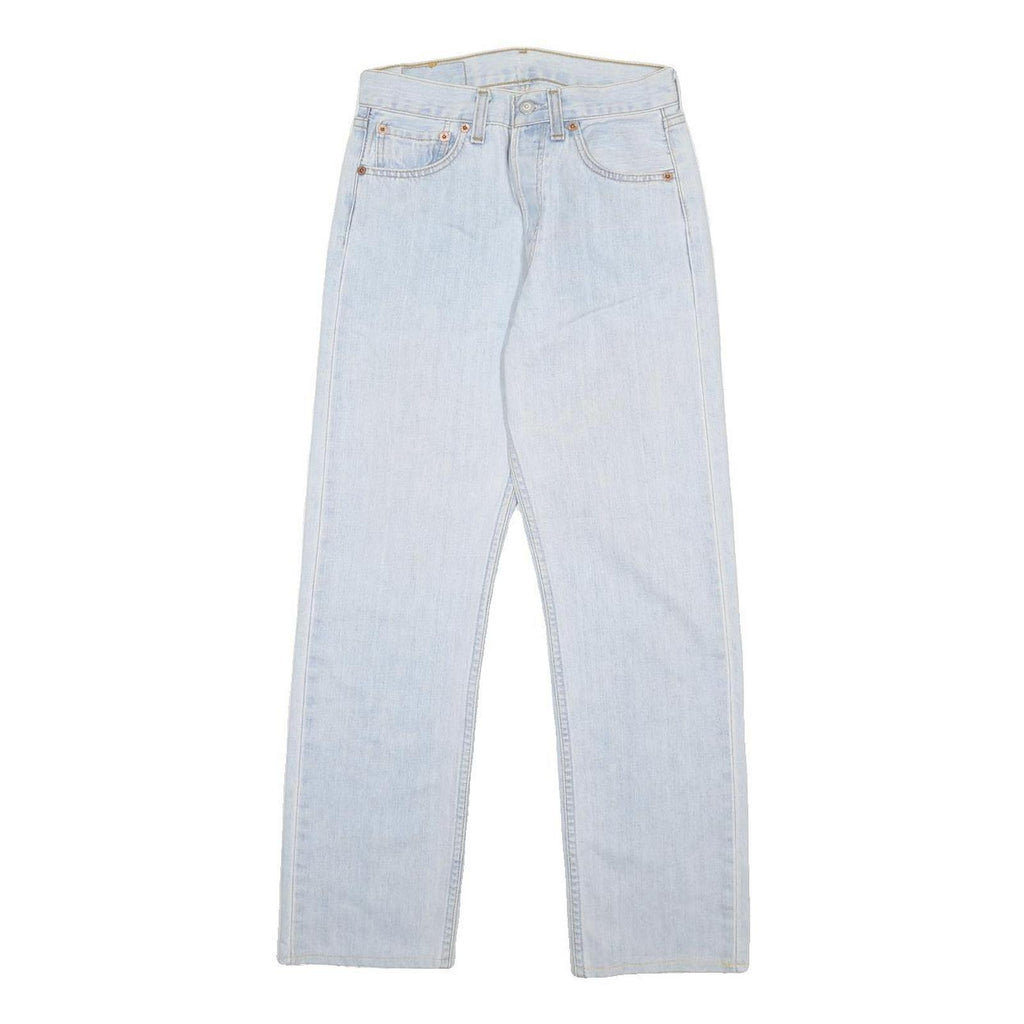 LEVI'S 501 Womens Jeans Blue Regular Straight Denim Light W24 L27 Classic Fit