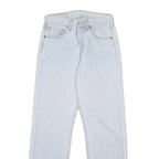LEVI'S 501 Womens Jeans Blue Regular Straight Denim Light W24 L27 Classic Fit