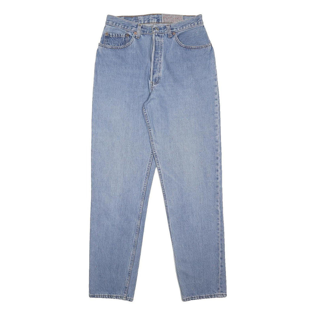 LEVI'S Womens Regular Fit 901 Jeans Blue Denim Cotton W28 L32 Classic Button