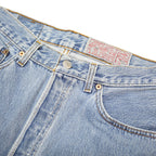 LEVI'S Womens Regular Fit 901 Jeans Blue Denim Cotton W28 L32 Classic Button