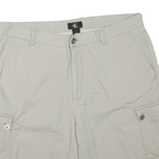 CALVIN KLEIN Mens Shorts Beige Cargo Plain XL W36 Cotton Blend Casual