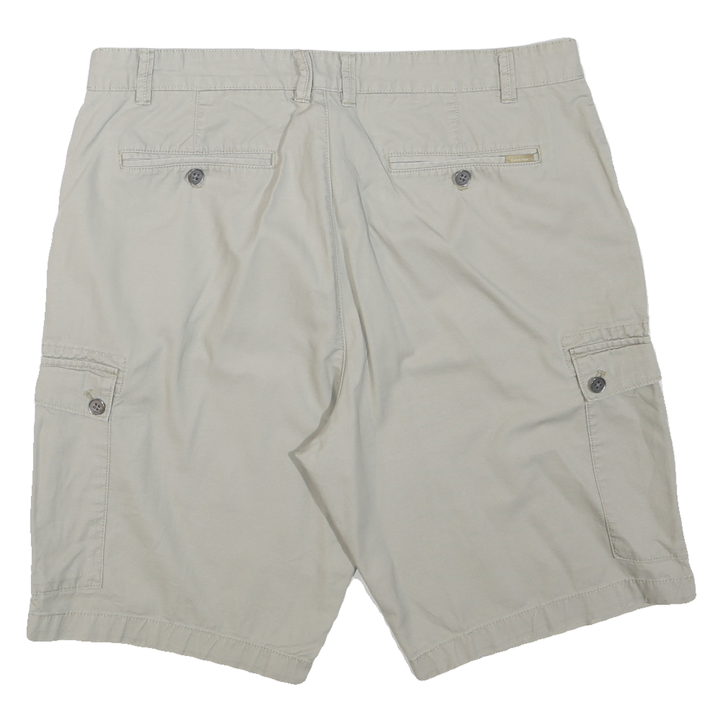 CALVIN KLEIN Mens Shorts Beige Cargo Plain XL W36 Cotton Blend Casual