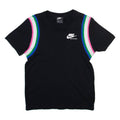 NIKE Womens T-Shirt Black V-Neck XS