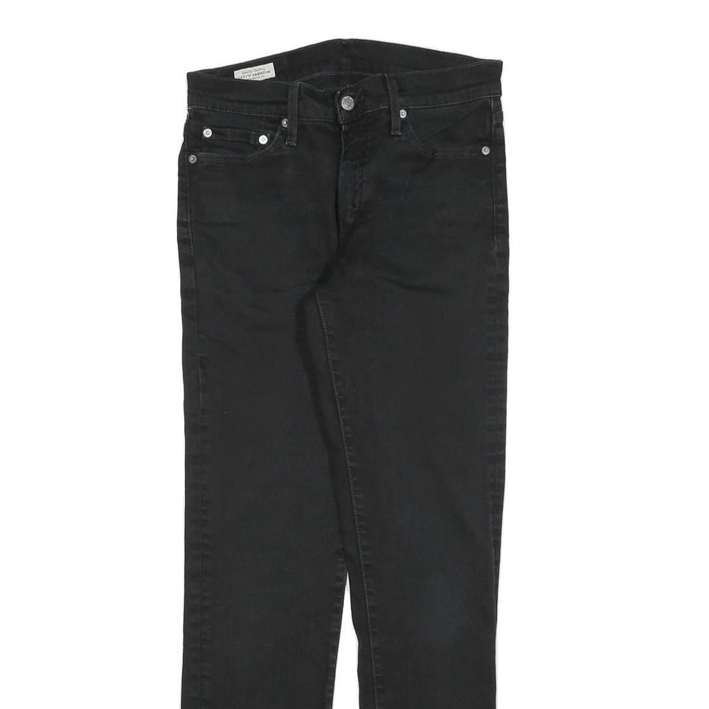 LEVI'S 511 BIG E Mens Jeans Black Slim Skinny Denim W30 L32 Classic Zip