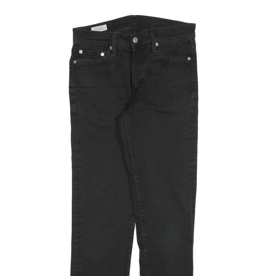 LEVI'S 511 BIG E Mens Jeans Black Slim Skinny Denim W30 L32 Classic Zip