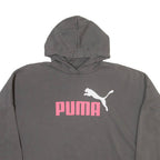 PUMA Cropped Womens Grey Hoodie M