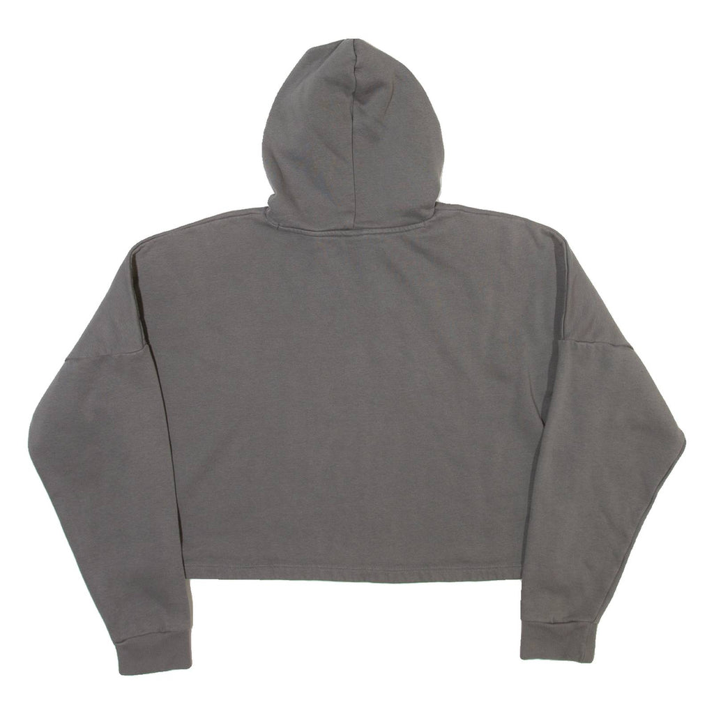 PUMA Cropped Womens Grey Hoodie M
