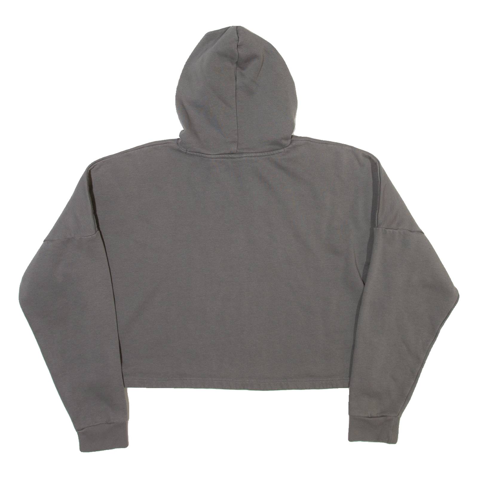 PUMA Cropped Womens Grey Hoodie M