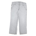 CARHARTT Mens Cotton Blend Grey Regular Fit Straight Leg Trousers W34 L29 Casual
