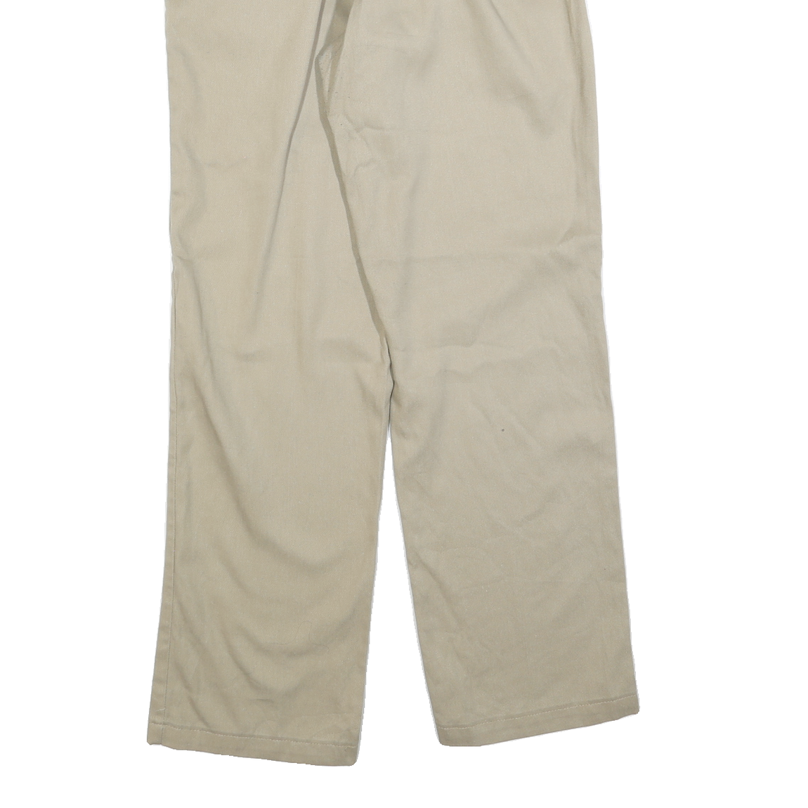 DICKIES Mens Regular Fit Beige Cotton Blend Trousers W32 L32 Classic Workwear