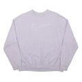 NIKE Womens White Crew Neck S Cotton Blend Sweatshirt Sports Casual Pullover