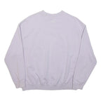NIKE Womens White Crew Neck S Cotton Blend Sweatshirt Sports Casual Pullover