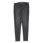 LEVI'S 710 Womens Slim Black Denim Raw Cotton Blend Jeans W28 L30 Skinny Fit