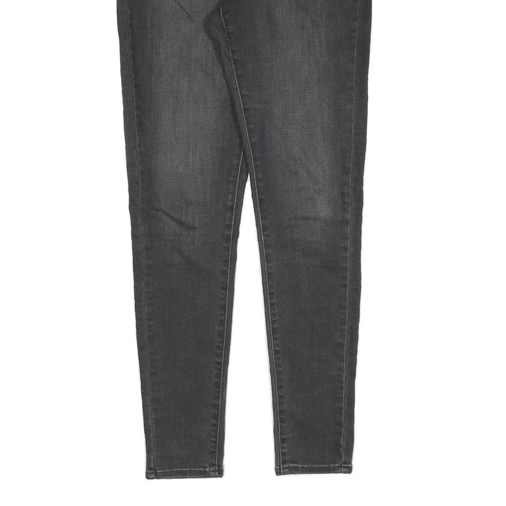 LEVI'S 710 Womens Slim Black Denim Raw Cotton Blend Jeans W28 L30 Skinny Fit