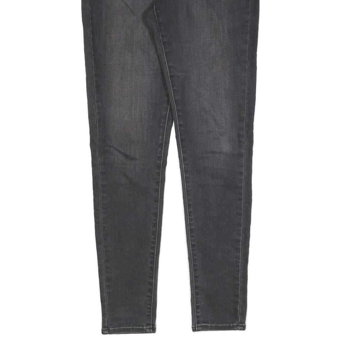 LEVI'S 710 Womens Slim Black Denim Raw Cotton Blend Jeans W28 L30 Skinny Fit