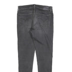 LEVI'S 710 Womens Slim Black Denim Raw Cotton Blend Jeans W28 L30 Skinny Fit