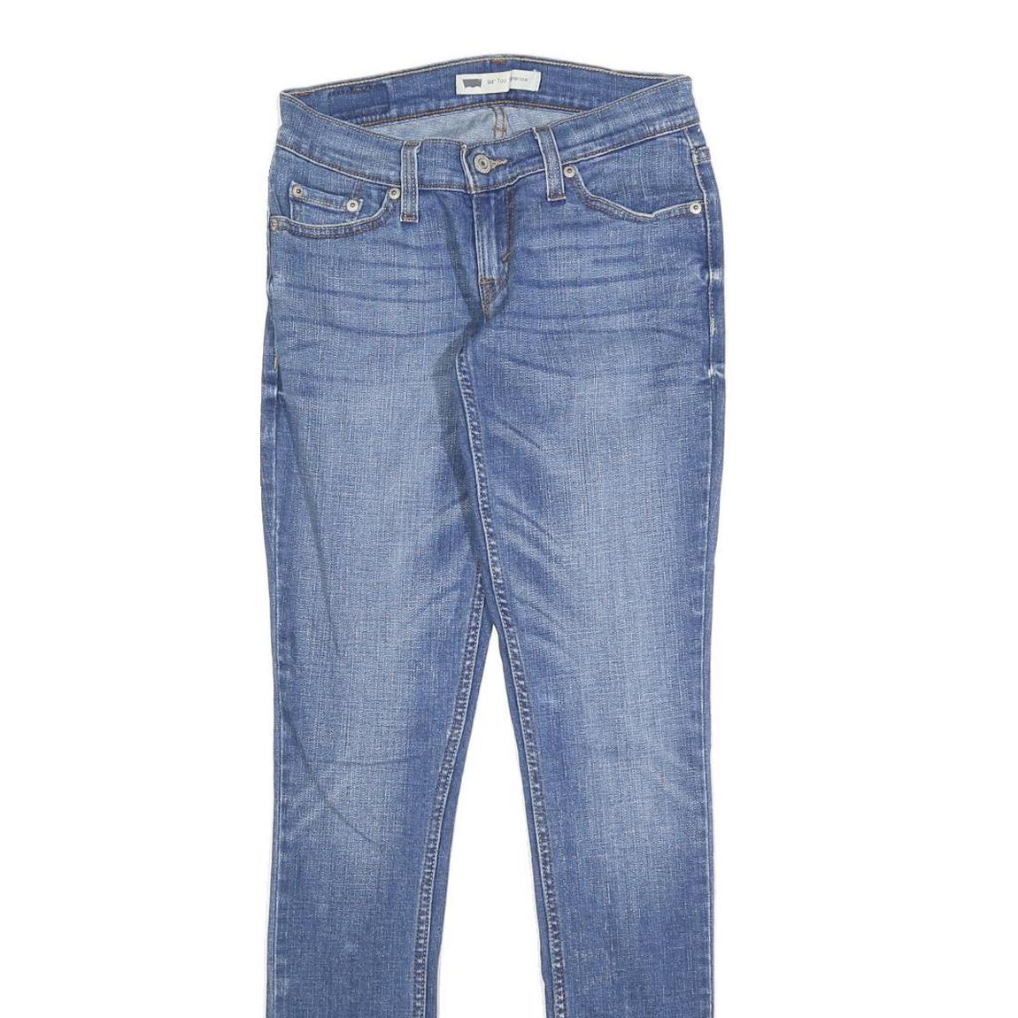 LEVI'S Womens Slim Blue Denim Slim Jeans 524 W24 L32 Stretch Cotton Blend