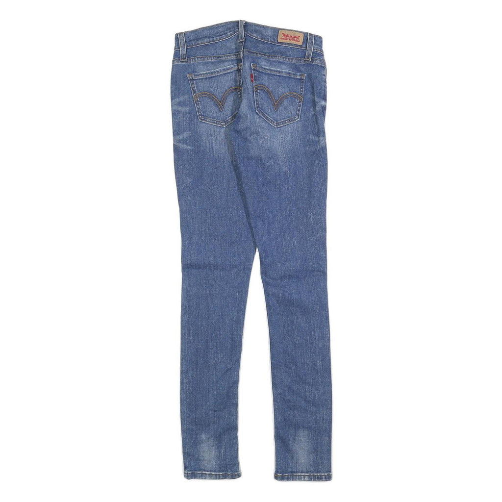 LEVI'S Womens Slim Blue Denim Slim Jeans 524 W24 L32 Stretch Cotton Blend