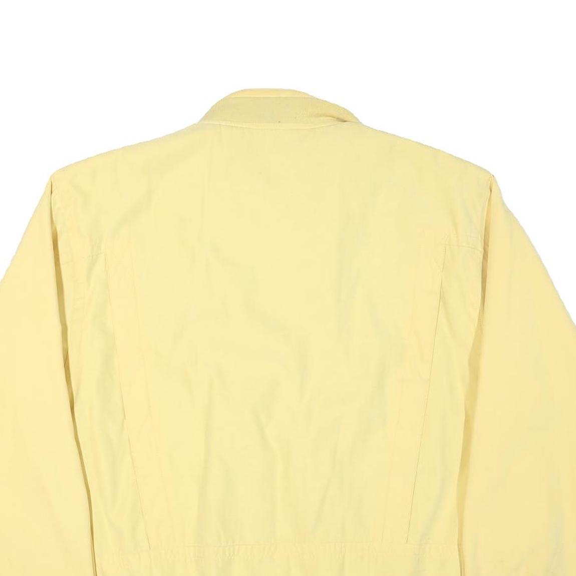 CASUALLAND Mens Yellow Casual Jacket L Polyester Blend Plain Zip Closure