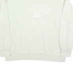 TOMMY HILFIGER Womens White Cotton Blend Crew Neck S Casual Pullover Sweatshirt