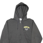 CHAMPION Oregon Tech Mens Grey Hoodie Full Zip USA L