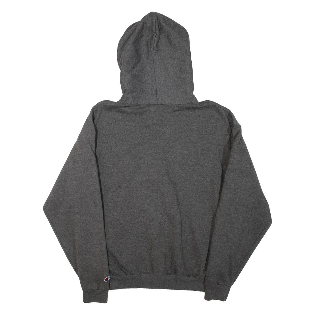 CHAMPION Oregon Tech Mens Grey Hoodie Full Zip USA L