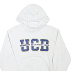 CHAMPION Mens White University Of California Davis Pullover Hoodie S Cotton