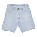 WRANGLER Mens Denim Blue Casual Shorts L W34 Comfortable Cotton Blend