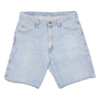 WRANGLER Mens Denim Blue Casual Shorts L W34 Comfortable Cotton Blend