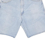 WRANGLER Mens Denim Blue Casual Shorts L W34 Comfortable Cotton Blend