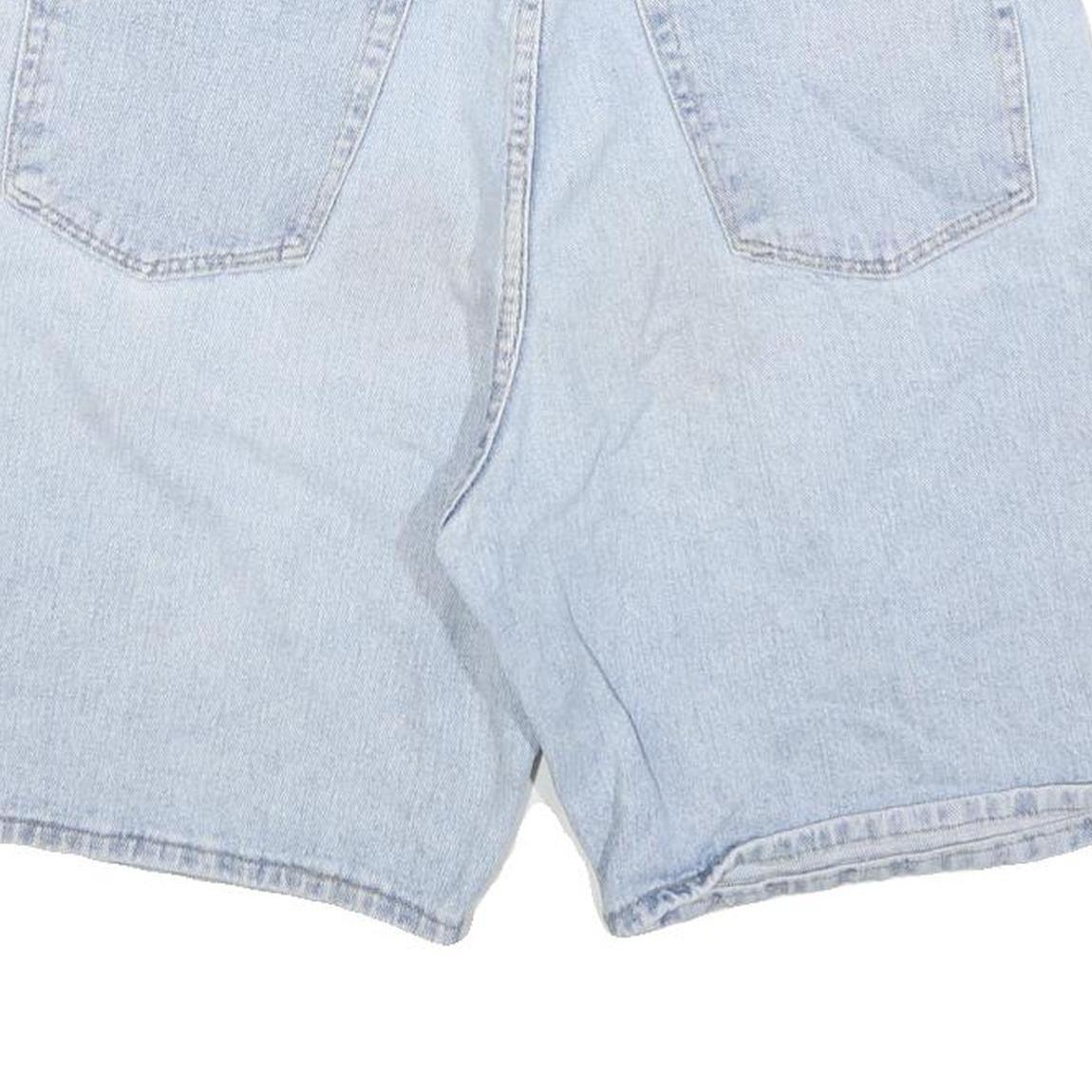 WRANGLER Mens Denim Blue Casual Shorts L W34 Comfortable Cotton Blend