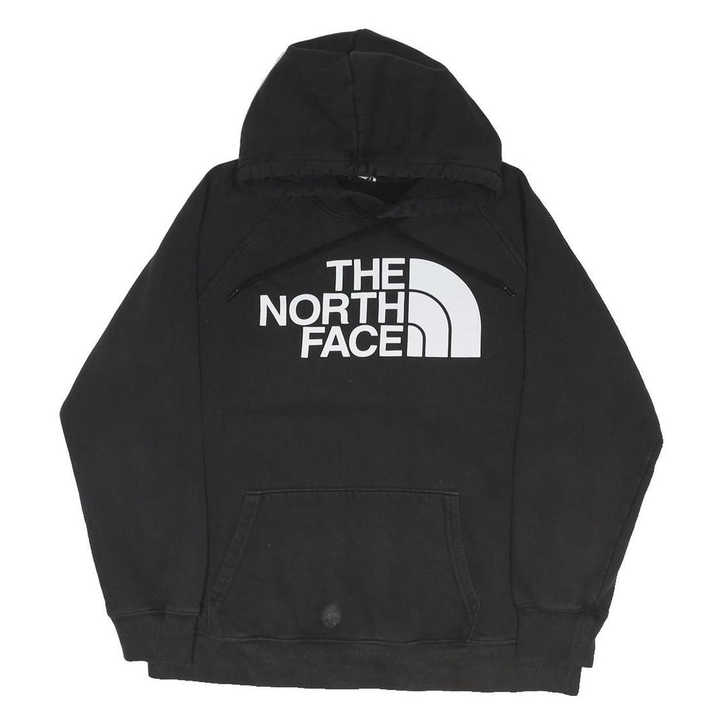 THE NORTH FACE Mens Black Hoodie M Cotton Blend Pullover Logo Sweatshirt