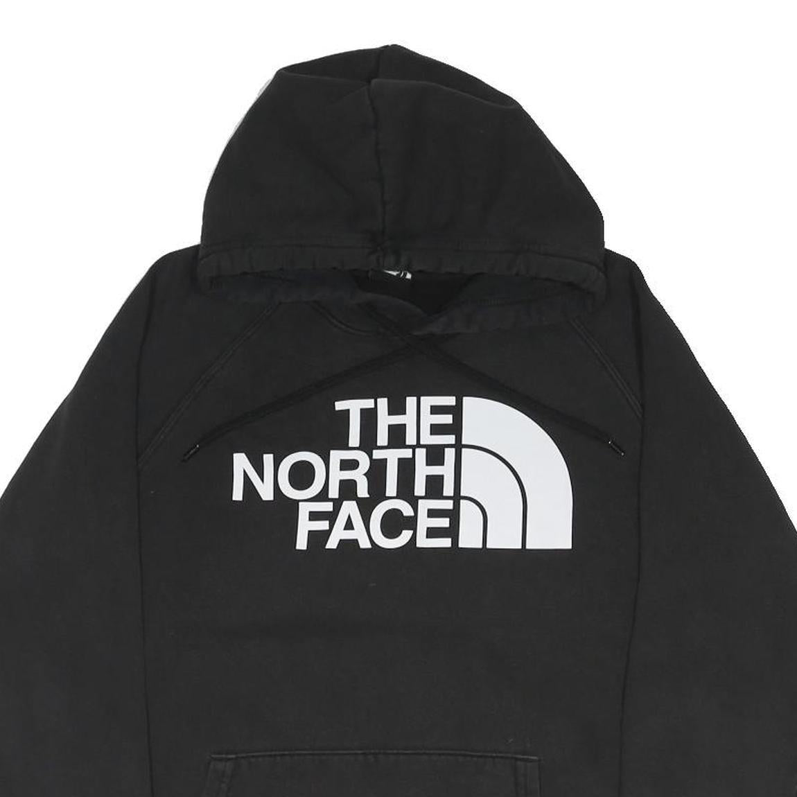 THE NORTH FACE Mens Black Hoodie M Cotton Blend Pullover Logo Sweatshirt