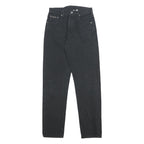 CALVIN KLEIN JEANS Womens Black Slim Skinny Denim W28 L31 Button Closure