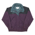 COLUMBIA Mens Purple & Black Zip Nylon Jacket L Outdoor Classic
