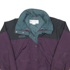COLUMBIA Mens Purple & Black Zip Nylon Jacket L Outdoor Classic
