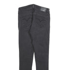 LEVI'S 711 Womens Jeans Black Slim Skinny Denim Medium W27 L28 Zip Closure