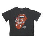 THE ROLLING STONES Womens Black Tour Of America 78 Graphic T-Shirt XL Short