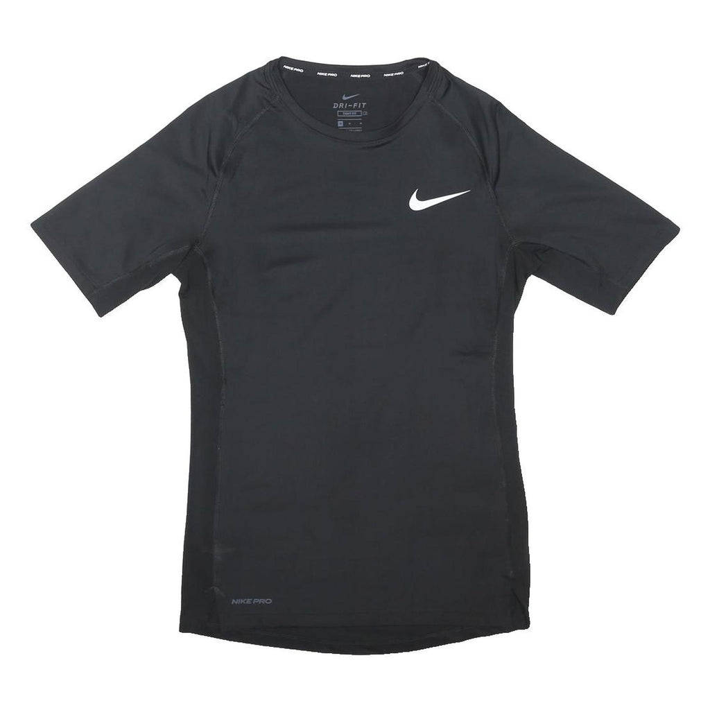 NIKE Mens Black Performance T-Shirt M Short Sleeve Crew Neck Activewear Gym