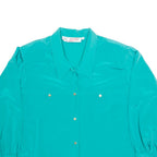 JOSEPHINE Womens Shirt Blue Collared Long Sleeve 90s 3XL