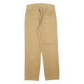 WRANGLER Womens Regular Beige Denim Cotton Jeans W30 L30 Classic Zip Pockets