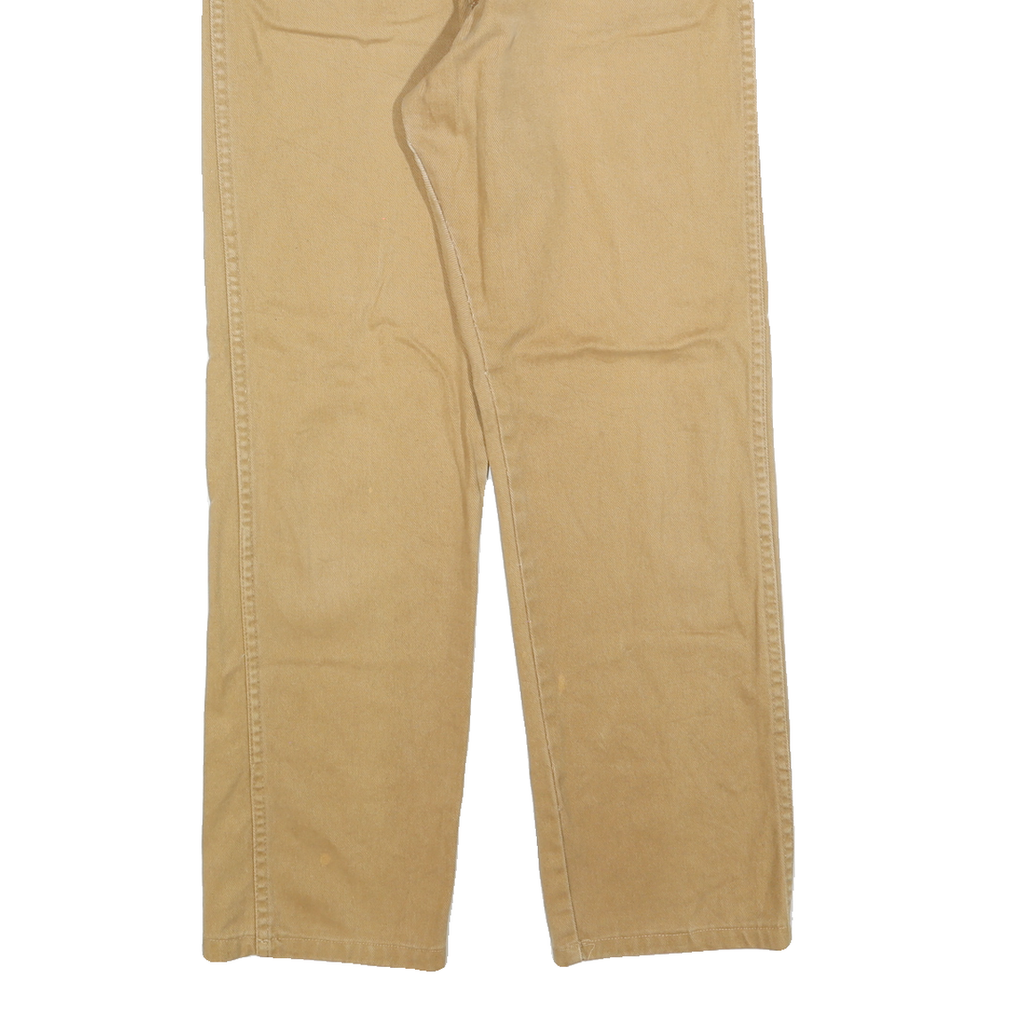 WRANGLER Womens Regular Beige Denim Cotton Jeans W30 L30 Classic Zip Pockets