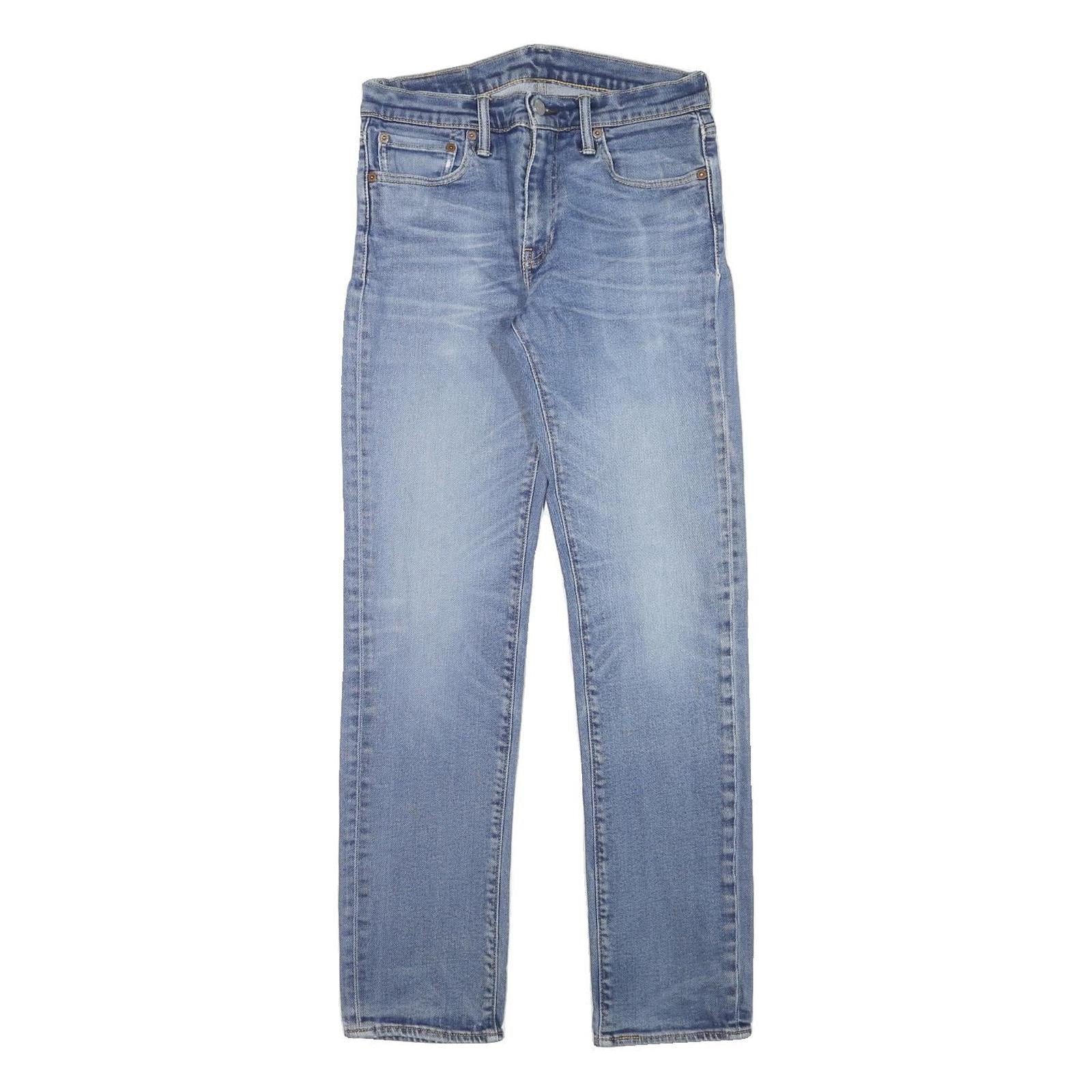 LEVI'S Mens Slim Blue Denim Jeans Cotton Blend Zip W28 L30 Classic Style