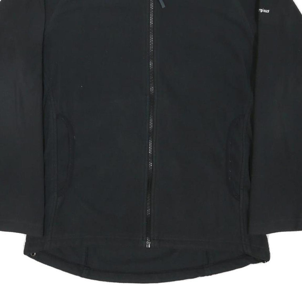 BERGHAUS Mens Black Outdoor Jacket M Polyester Blend Plain Zip Up Comfortable