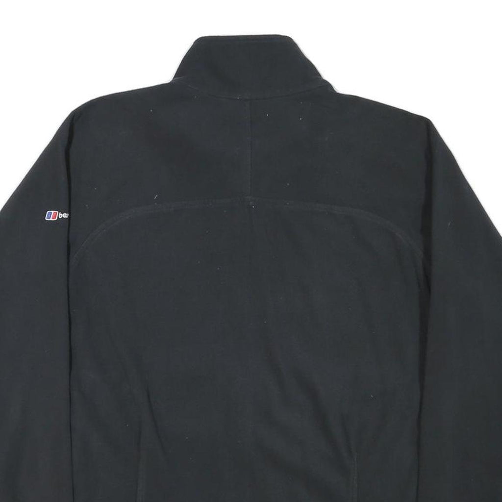 BERGHAUS Mens Black Outdoor Jacket M Polyester Blend Plain Zip Up Comfortable