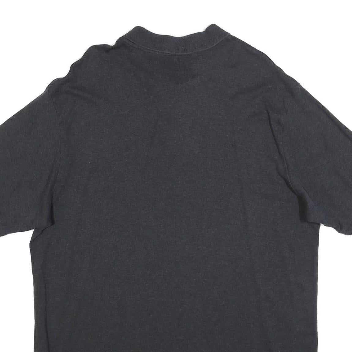 POLO RALPH LAUREN Mens Black Cotton Blend Short Sleeve Plain XL Polo Shirt