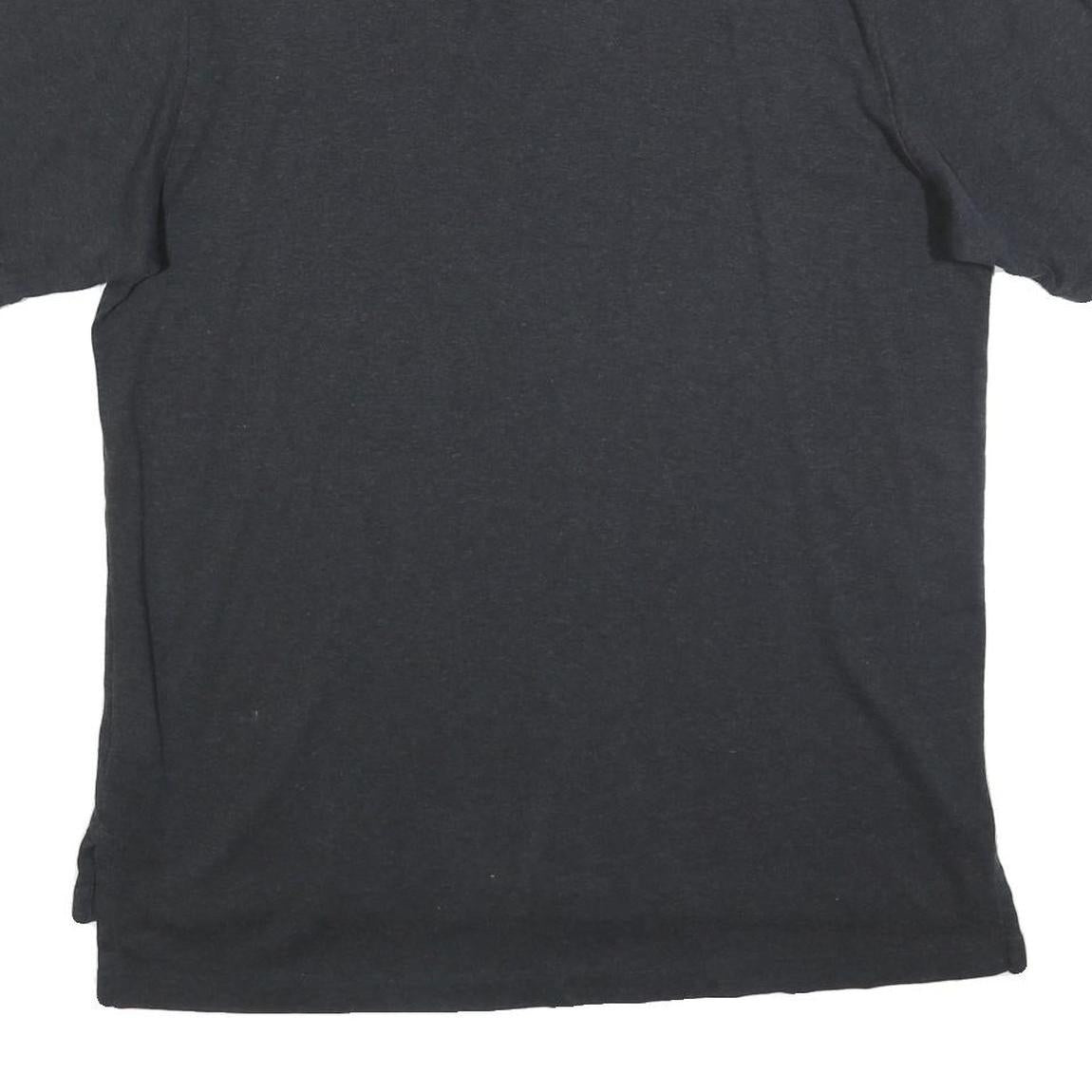 POLO RALPH LAUREN Mens Black Cotton Blend Short Sleeve Plain XL Polo Shirt