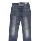 LEVI'S Womens Slim Blue Denim Medium Slim Jeans W26 L30 Classic Zip Cotton