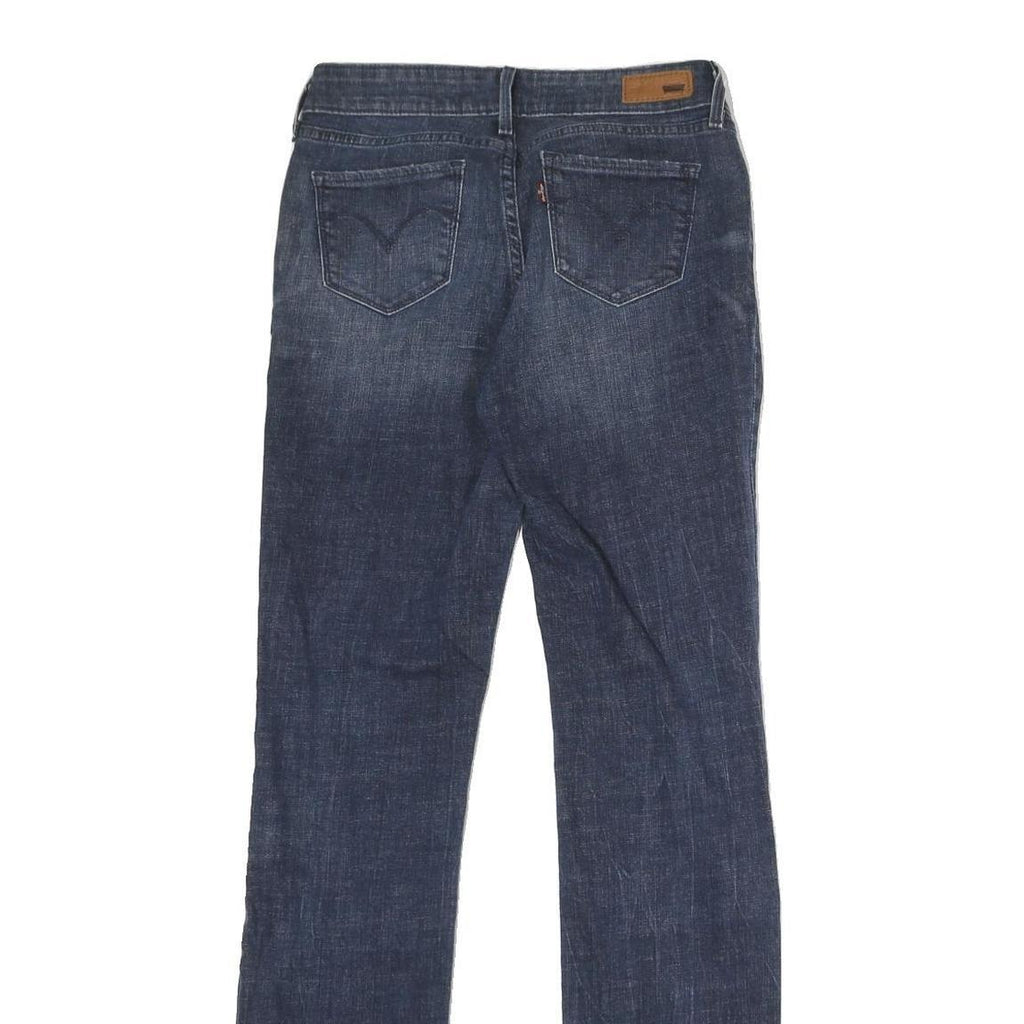 LEVI'S Womens Slim Blue Denim Medium Slim Jeans W26 L30 Classic Zip Cotton